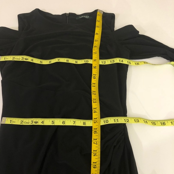 Ralph Lauren Matte Jersey Cold Shoulder Dress 4 - Picture 7 of 8